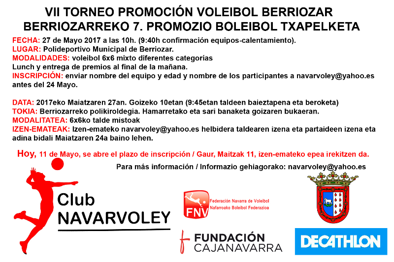 VII Torneo Promoci&oacute;n Voleibol en Berriozar